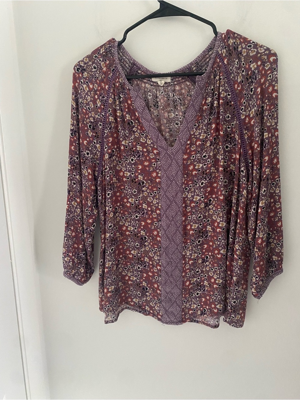 Mason&Belle Floral V-Neck Blouse